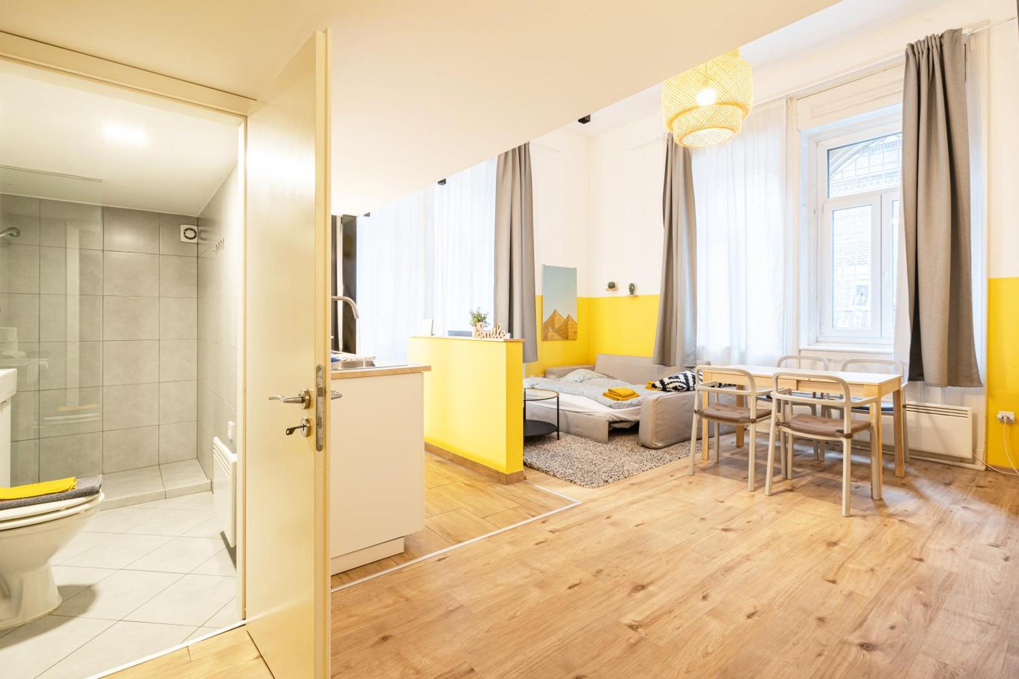 Charming Studio In The Heart Of The Jewish Quarter W41 Yellow Budapest Kültér fotó