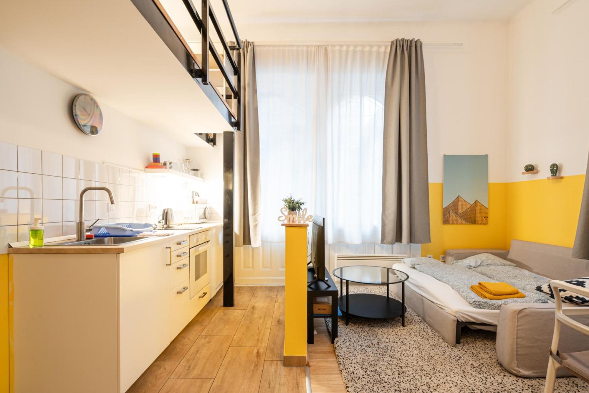 Charming Studio In The Heart Of The Jewish Quarter W41 Yellow Budapest Kültér fotó